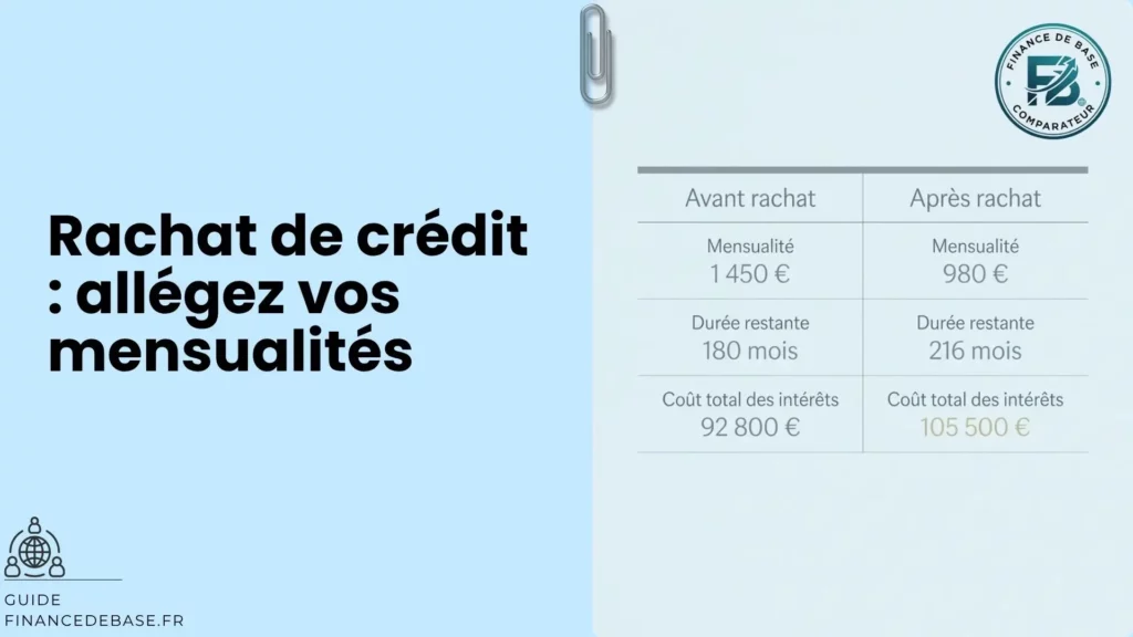 Rachat de crédit : allégez vos mensualités