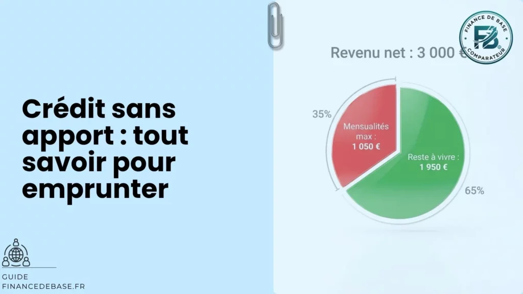 Crédit sans apport : tout savoir pour emprunter